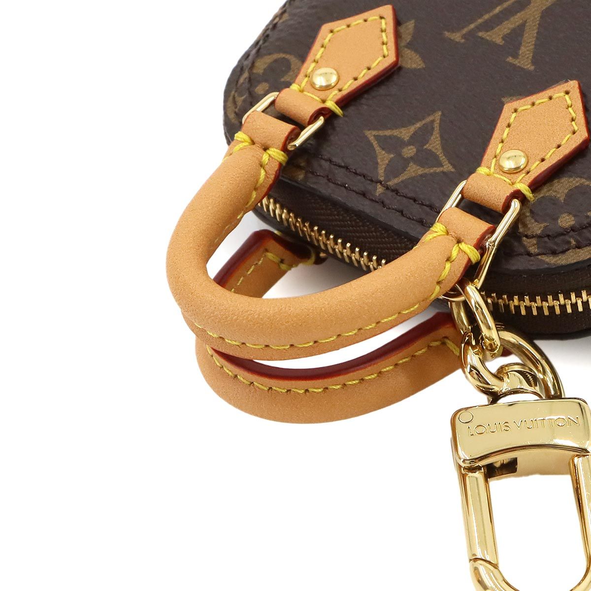 Louis Vuitton Monogram Bag Charm Micro Alma Key Holder Brown — view 5
