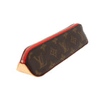 Louis Vuitton Monogram Trousse Elisabeth Pen Case Brown Red — view 4