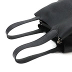 Hermes Picotin Lock MM Hand Bag Taurillon Clemence Black Stamp Silver — view 6