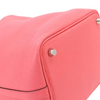 Hermes Picotin Lock PM Hand Bag Taurillon Clemence Rose Azalea Silver — view 7