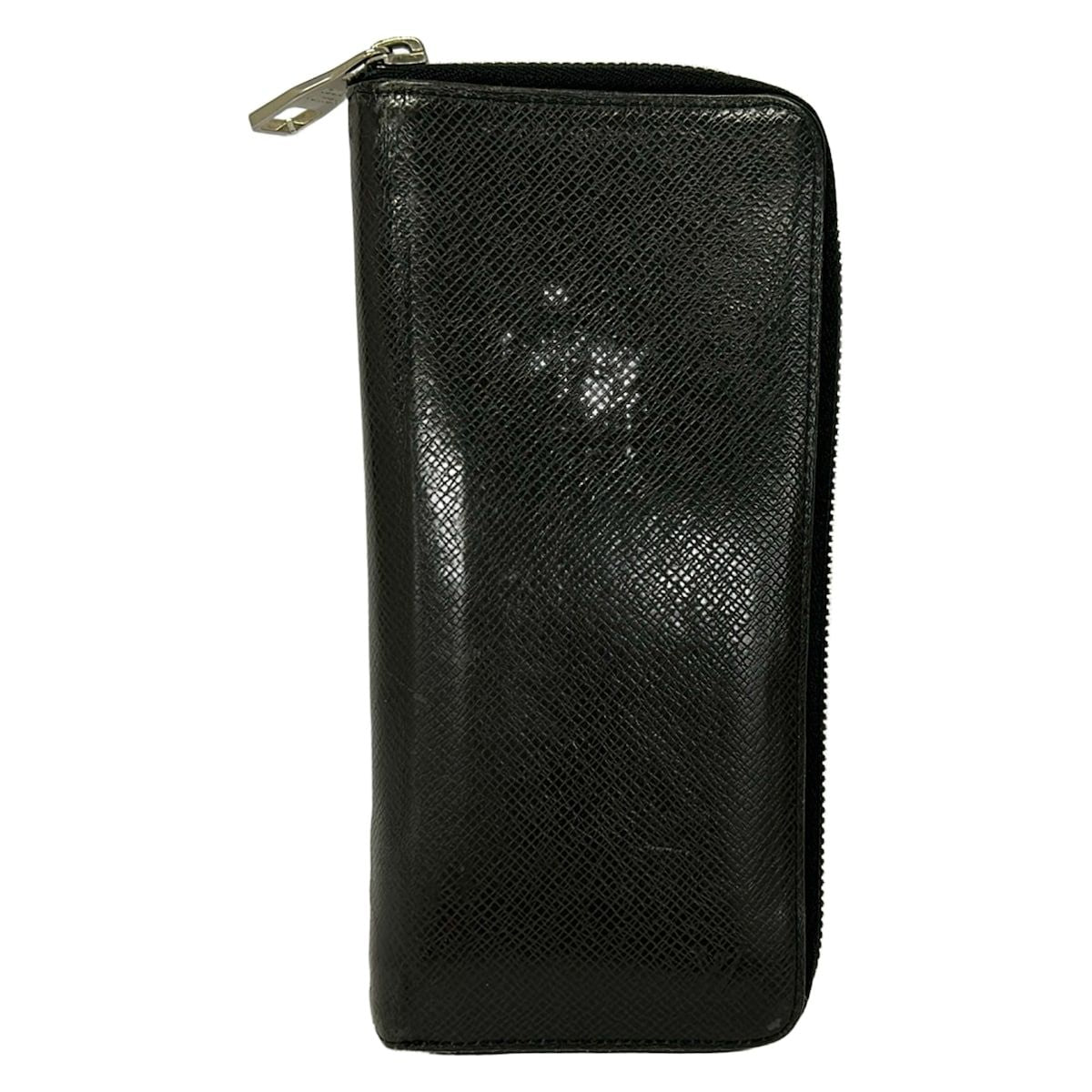 Louis Vuitton Wallet Taiga Zippy Vertical Noir Leather
