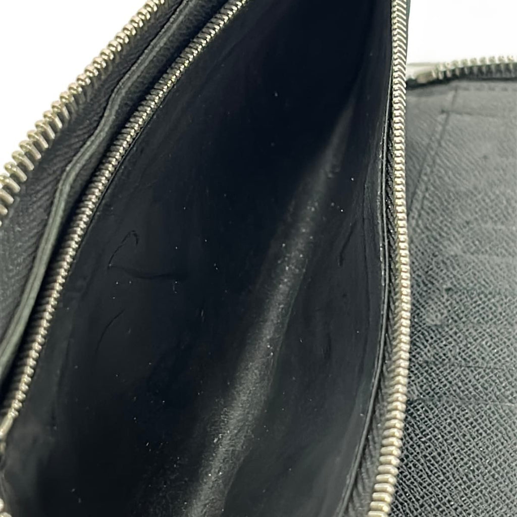 Louis Vuitton Wallet Taiga Zippy Vertical Noir Leather — view 4