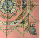 Hermes Carre 90 Scarf Rocaille Seashell Silk Pink — view 6
