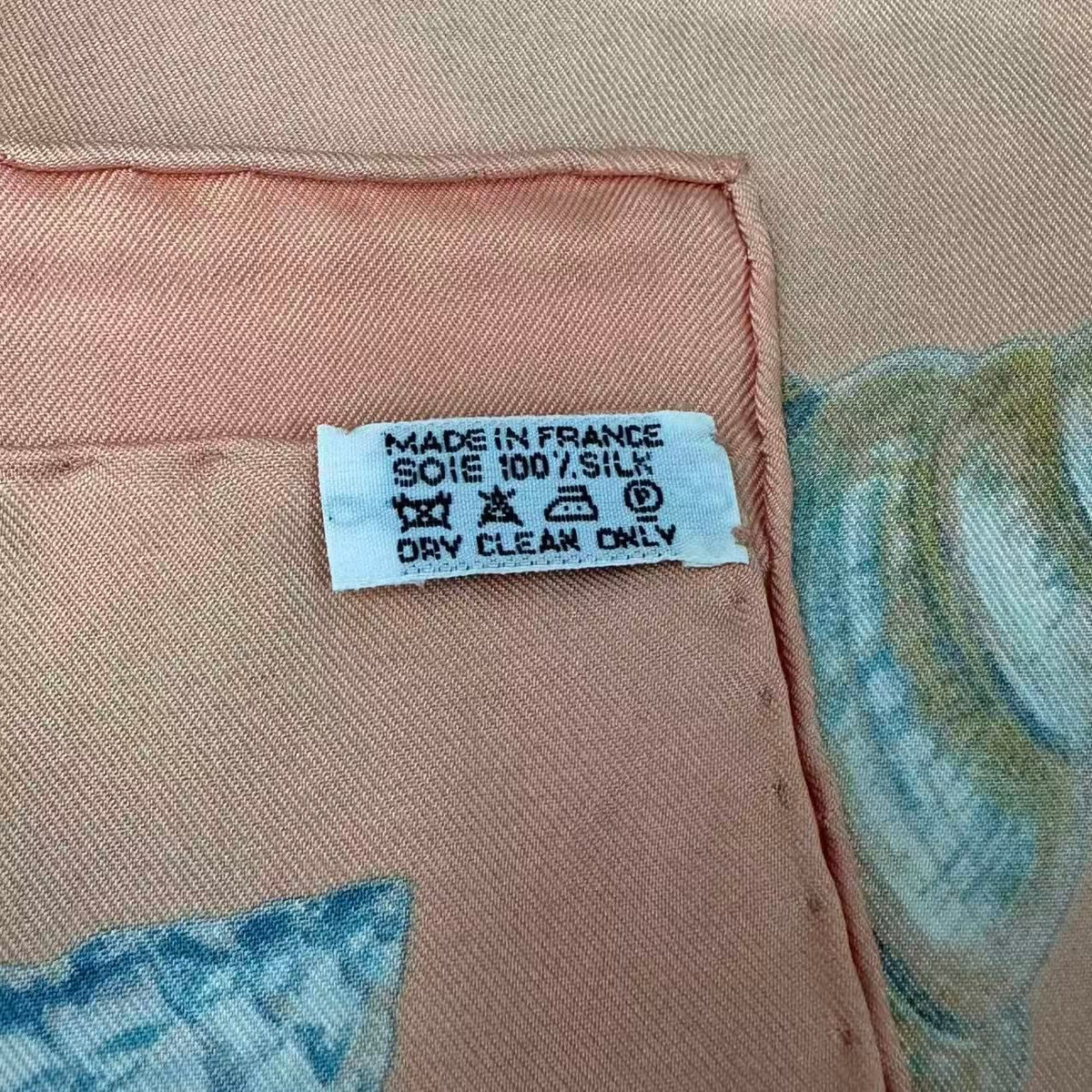 Hermes Carre 90 Scarf Rocaille Seashell Silk Pink — view 7