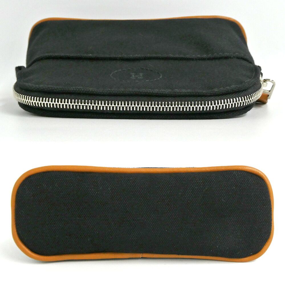 Hermes Bolide Pouch Mini Black 16 Cotton — view 4