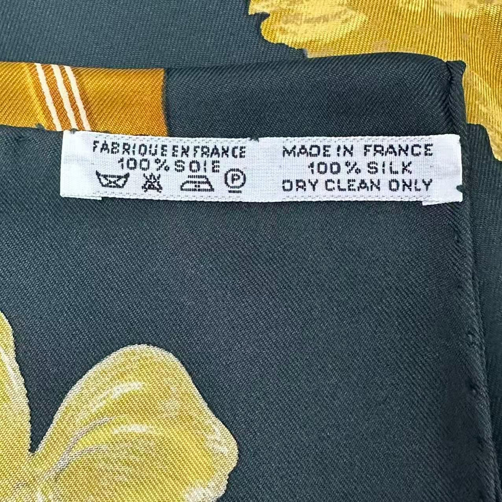 Hermes Carre 90 Silk Scarf la Danse la Dance Ballerina Black — view 8