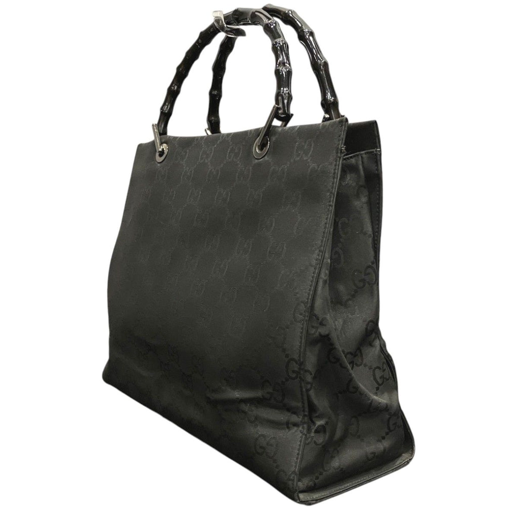 Gucci Bamboo Tote Bag GG Nylon — view 6