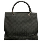 Gucci Bamboo Tote Bag GG Nylon