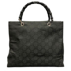 Gucci Bamboo Tote Bag GG Nylon — view 2
