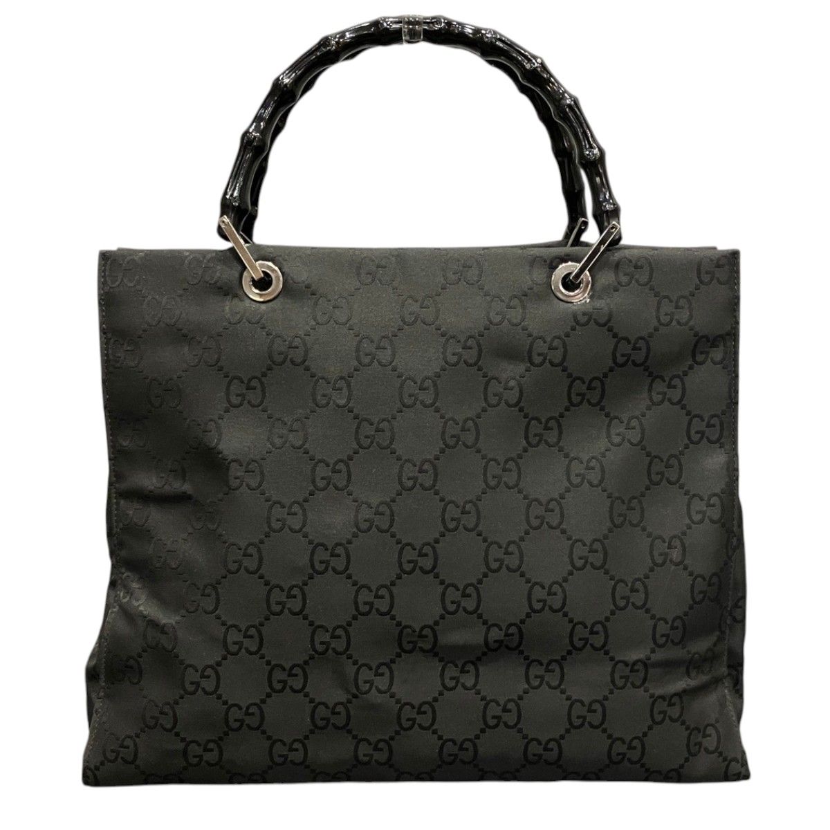 Gucci Bamboo Tote Bag GG Nylon — view 2