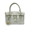 Fendi Handbageria Selleria Linda Bag White Leather