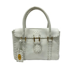 Fendi Handbageria Selleria Linda Bag White Leather