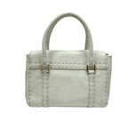 Fendi Handbageria Selleria Linda Bag White Leather — view 3