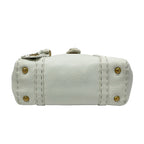 Fendi Handbageria Selleria Linda Bag White Leather — view 5