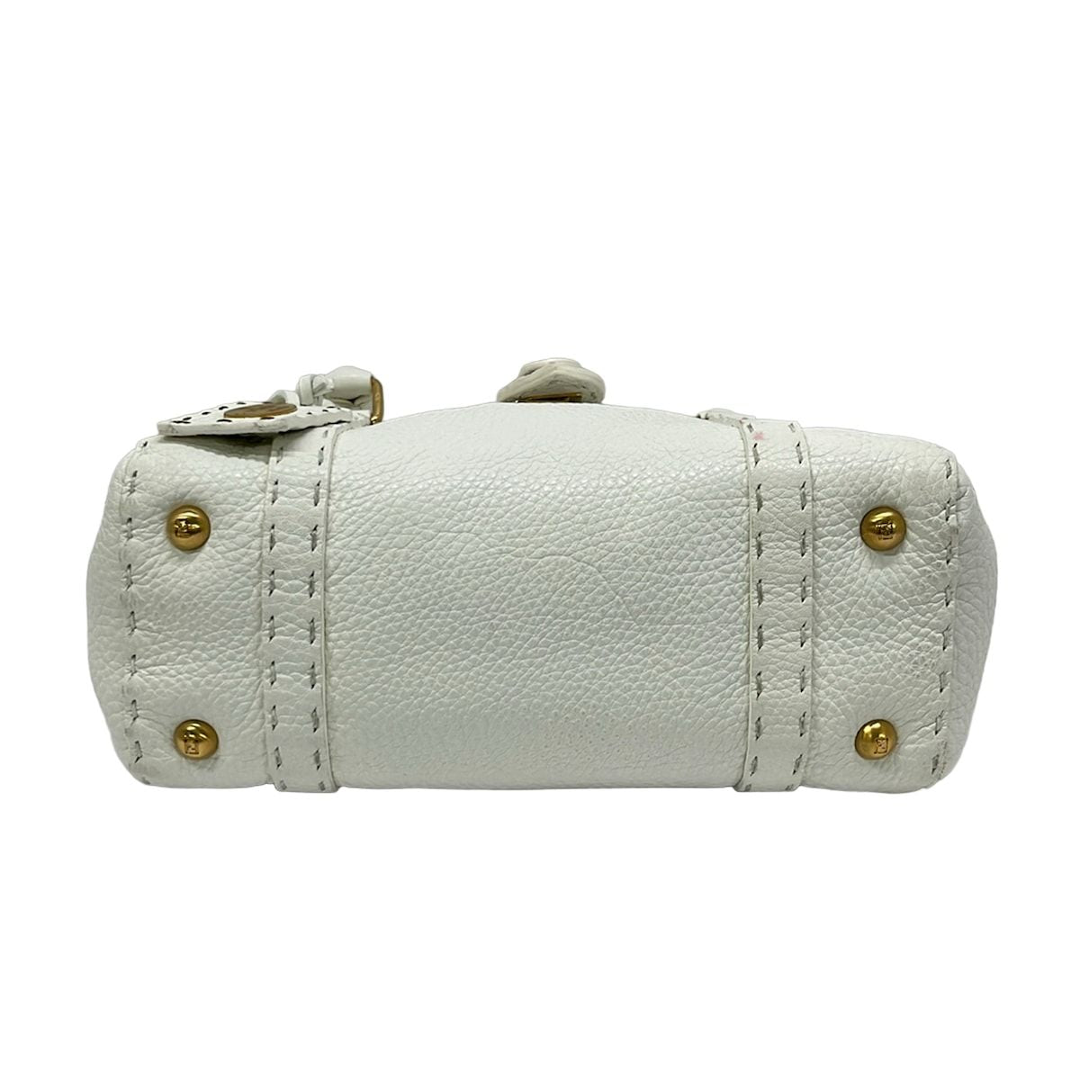 Fendi Handbageria Selleria Linda Bag White Leather — view 5