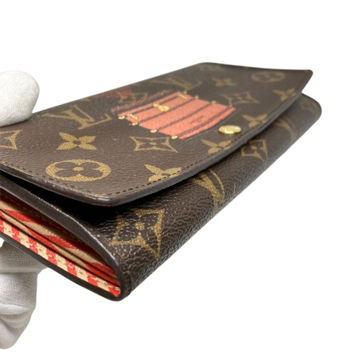 Louis Vuitton Portefeuille Sarah Trunk Monogram Wallet Canvas — view 7