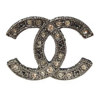 Chanel CC Logo Earrings Metal Rhinestone — view 6