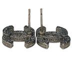 Chanel CC Logo Earrings Metal Rhinestone — view 5