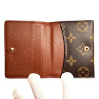 Louis Vuitton Portefeuille Monnaie Monogram Bifold Wallet Canvas — view 3