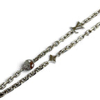 Louis Vuitton Chain LV Yours Palladium LV Logo Monogram Flower Necklace — view 8