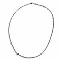 Louis Vuitton Chain LV Yours Palladium LV Logo Monogram Flower Necklace