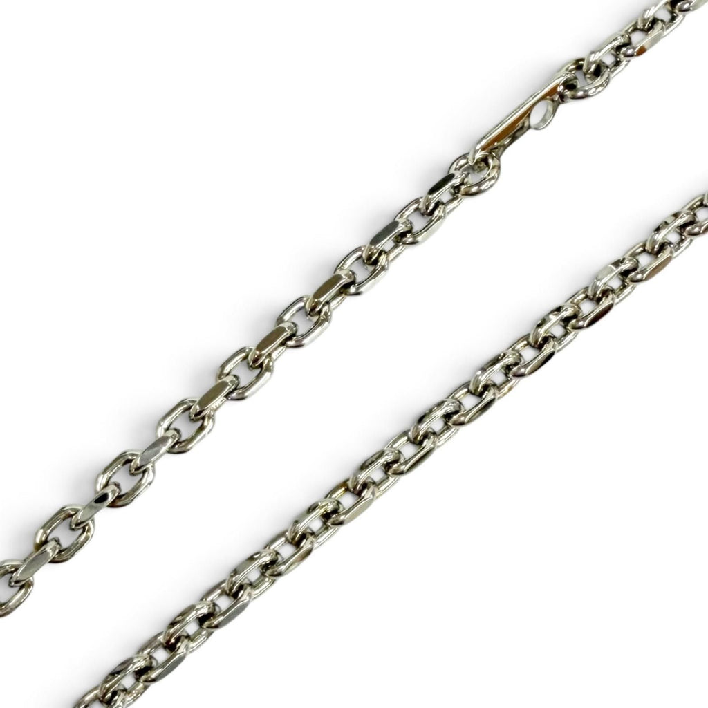 Louis Vuitton Chain LV Yours Palladium LV Logo Monogram Flower Necklace — view 6