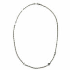 Louis Vuitton Chain LV Yours Palladium LV Logo Monogram Flower Necklace — view 4
