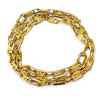 Celine Vintage Triomphe Chain 2-Way Bracelet Necklace Gold — view 3