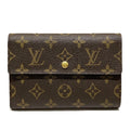 Louis Vuitton Porte Tresor Etui Papiers Monogram Trifold Wallet Canvas
