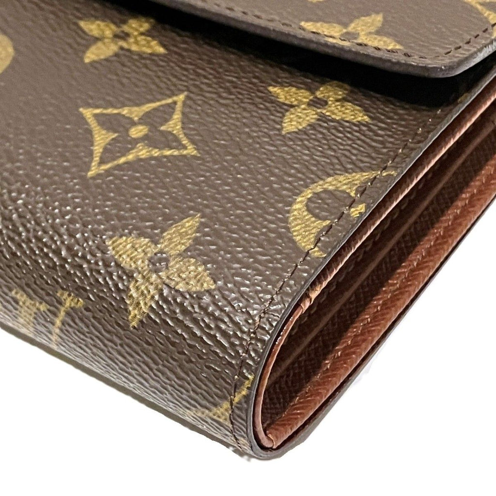 Louis Vuitton Porte Tresor Etui Papiers Monogram Trifold Wallet Canvas — view 7