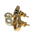 Dior Petit CD Earrings Faux Pearl — view 2