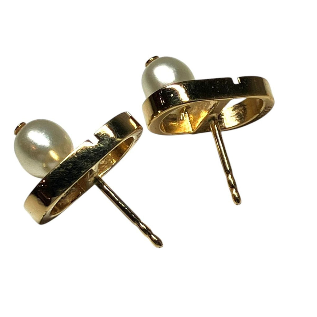 Dior Petit CD Earrings Faux Pearl — view 5