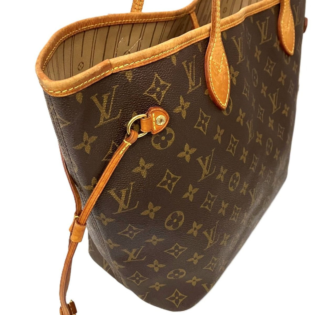Louis Vuitton Neverfull MM Monogram Tote Bag Canvas — view 8