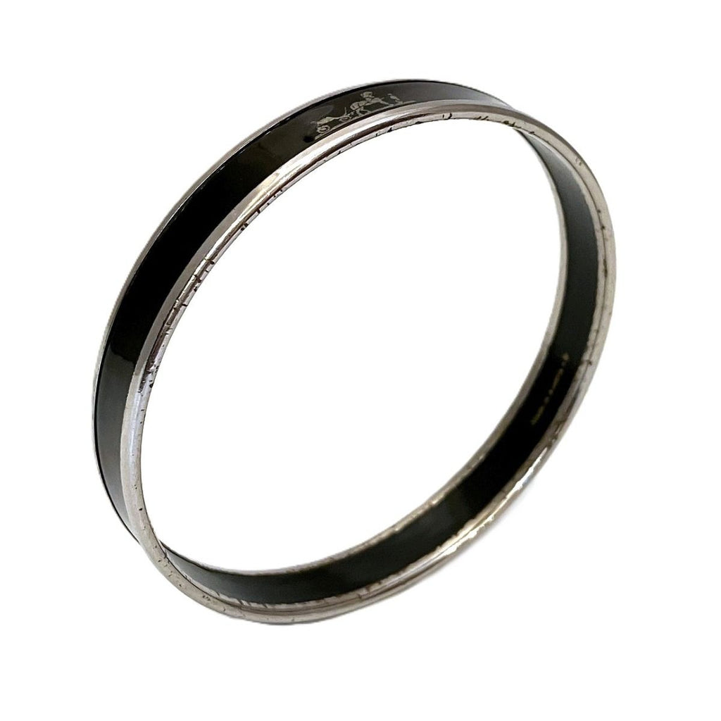 Hermes Enamel Caleche Bangle Alloy Bracelet — view 5