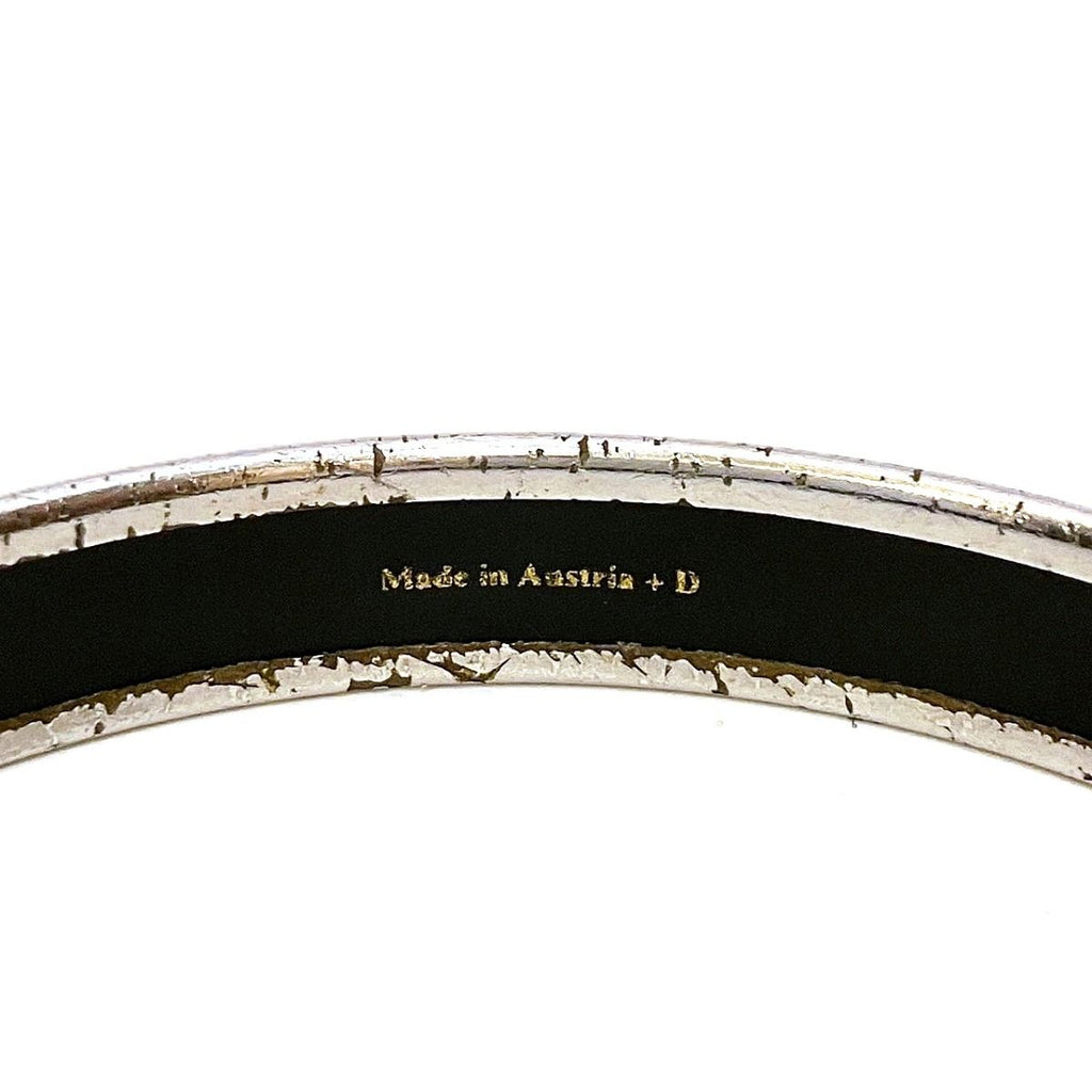 Hermes Enamel Caleche Bangle Alloy Bracelet — view 3