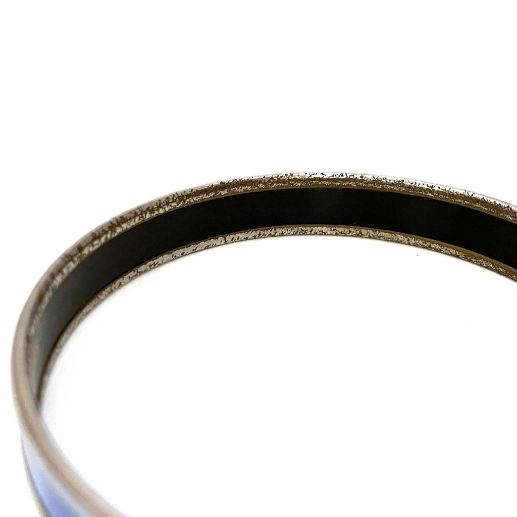 Hermes Enamel Caleche Bangle Alloy Bracelet — view 8