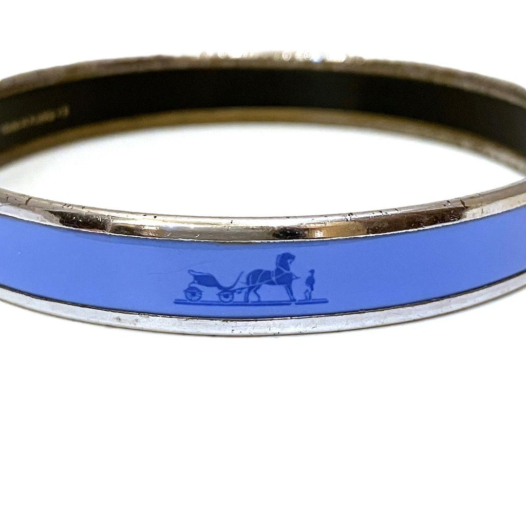 Hermes Enamel Caleche Bangle Alloy Bracelet — view 4