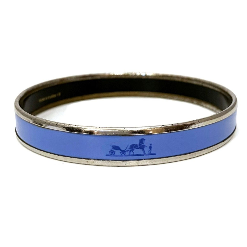 Hermes Enamel Caleche Bangle Alloy Bracelet