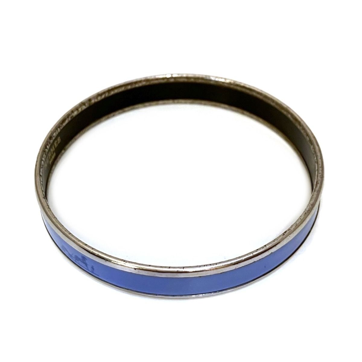 Hermes Enamel Caleche Bangle Alloy Bracelet — view 7