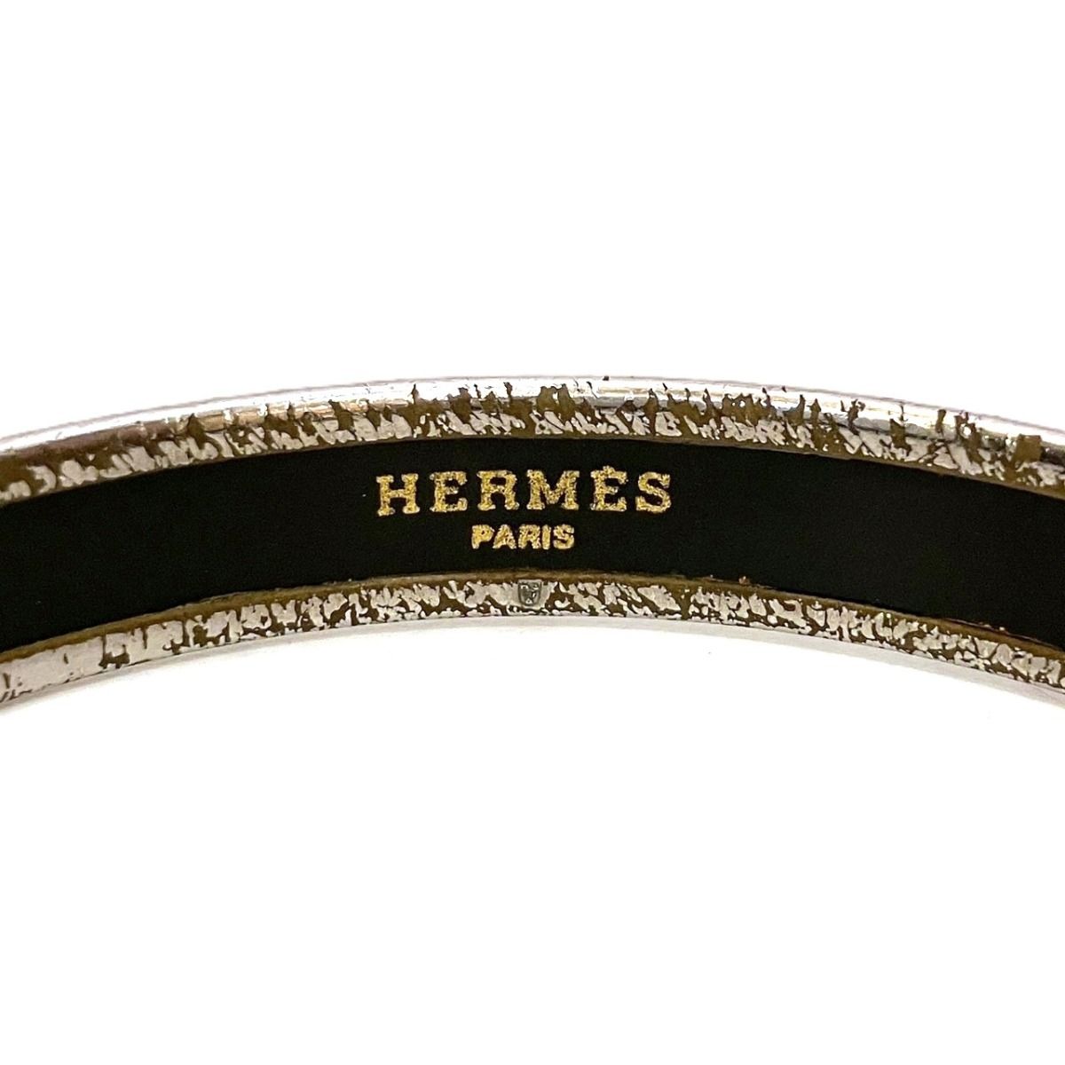 Hermes Enamel Caleche Bangle Alloy Bracelet — view 2