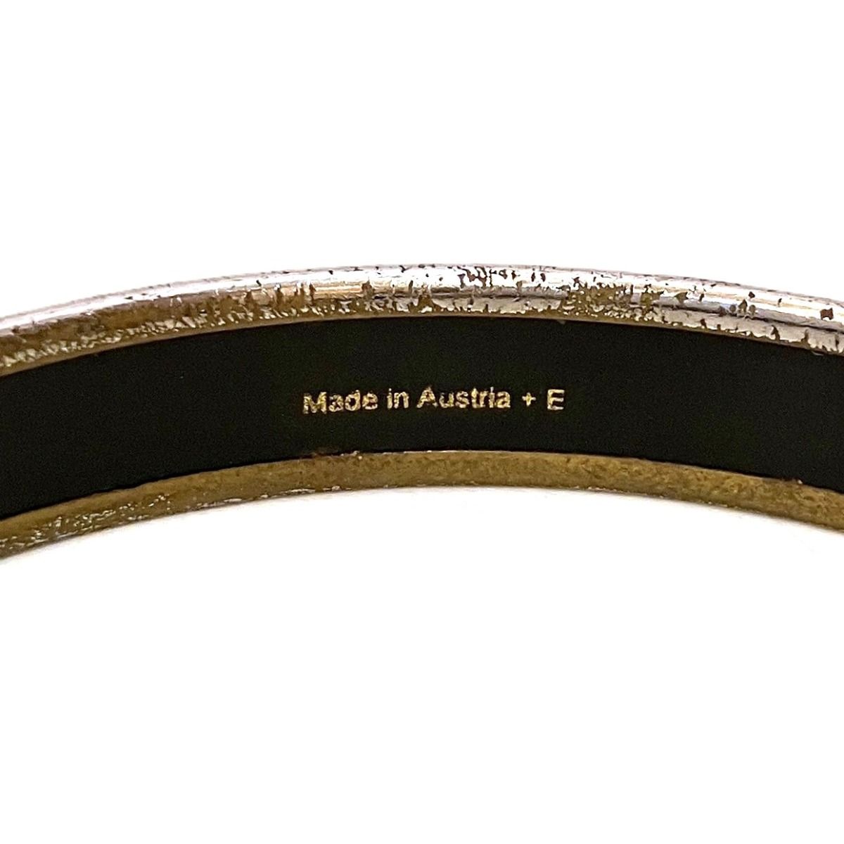 Hermes Enamel Caleche Bangle Alloy Bracelet — view 3
