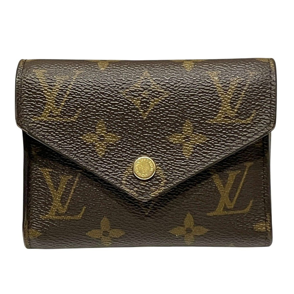 Louis Vuitton Portefeuille Victorine Monogram Trifold Wallet Canvas