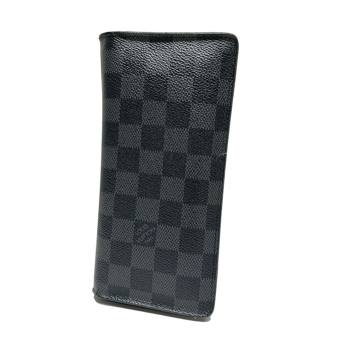 Louis Vuitton Portefeuille Brazza Damier Graphite Wallet Canvas