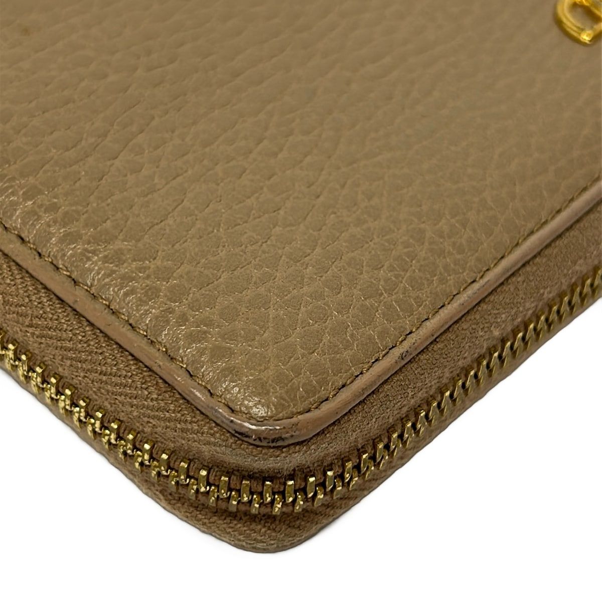 Gucci Wallet GG Marmont Beige Zip Around Leather — view 7