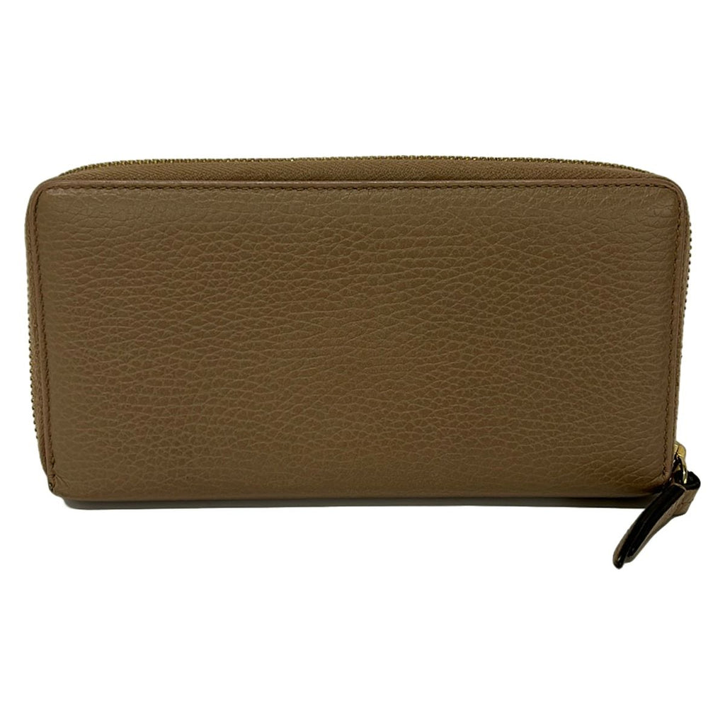 Gucci Wallet GG Marmont Beige Zip Around Leather — view 2