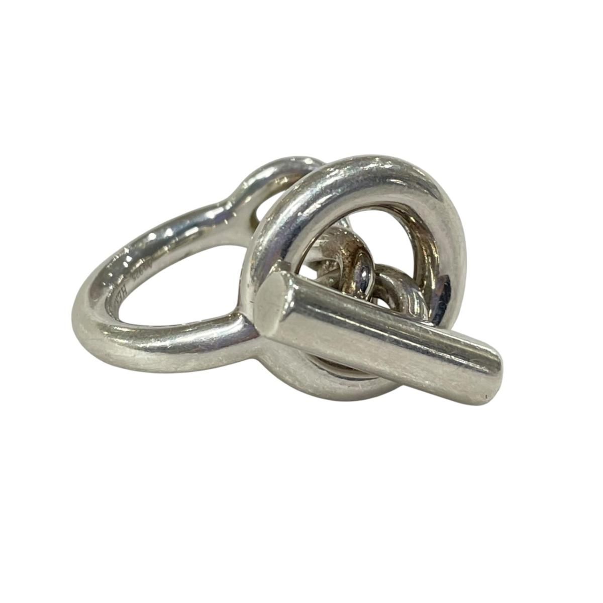 Hermes Ring Croisette GM Chain 52 Silver