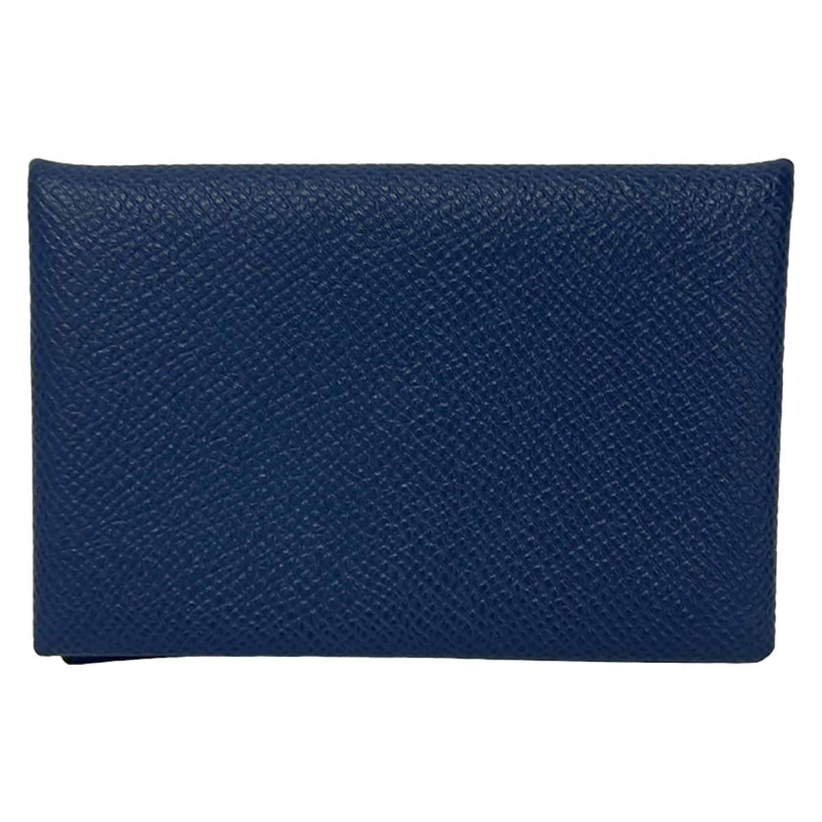 Hermes Card Case Calvi Verso Blue