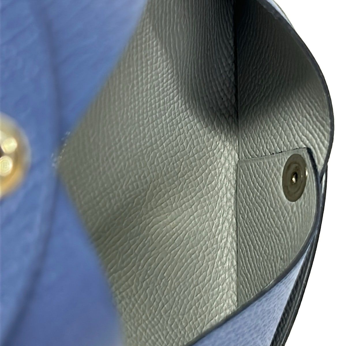 Hermes Card Case Calvi Verso Blue — view 4