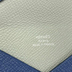 Hermes Card Case Calvi Verso Blue — view 5