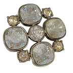 Chanel Brooch Silver Clear Beige — view 3
